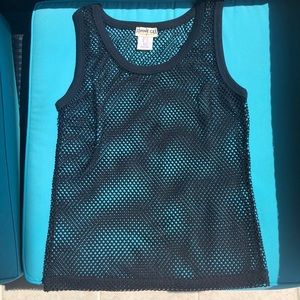 🔴 Black See Through Top